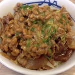 松屋 - 牛丼 X 生卵 X 納豆 ＝ ○○（＾Ｏ＾）