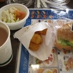 JR東日本ホテルメッツ - 料理写真:ベーコンとゴロゴロタマゴサラダクロワッサンセット