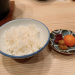 Zenseki Koshitsu Jibundoki - 土鍋ご飯、卵黄の醤油漬け