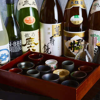 We have a wide selection of local sake from all over Niigata.
