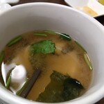 たけのこ - 味噌汁にもたけのこいっぱい