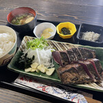 土佐たたき道場 - カツオのタタキ定食　税込1600円