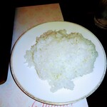 志喜亭 - ライスです。何時もはカレーを頼んだけどコースが違うから（笑）