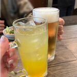 206072361 - ビールとサワーで乾杯♪♪(*^^)o∀*∀o(^^*)♪
                                    
                                    ◯生ビール¥605
                                    ◯八王子パッションフルーツサワー¥605