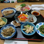 独酌　三四郎 - 女将の旬の盆（１６００円）