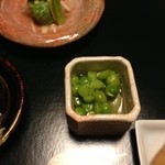 炭火割烹 いふき - エンドウ豆と空豆