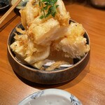 Shokudou Tomidori Sanjuuroku - 富山産白海老と新玉葱のかき揚げ