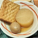 はなまるうどん - おでん 大根 たまご 厚揚げ