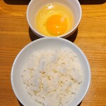 中華ソバ sato - 生卵+白めし