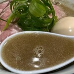 中華そば 西川 - 煮干しスープ