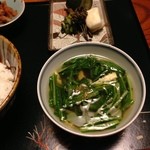 炭火割烹 いふき - 吸い物　ご飯にかけたかった…