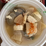 お料理 あなぐち - おまけ。ロングライド両津BSでの芋煮。