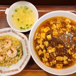 中華ダイニング チンシュイ - 麻婆湯麺+半海老チャーハン