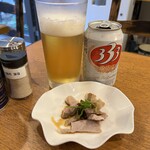 ハちゃんラーメン - 333ビール＋つまみ