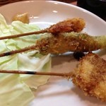 七りん - 串揚げは１本５０円ってめっちゃ安いですね