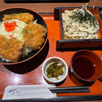 旬彩創和ぜんてい - タレカツ丼と蕎麦セット880円！
