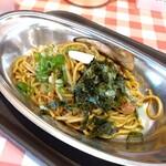 スパゲッティーのパンチョ 秋葉原昭和通り口店 - 季節限定　鮭ときのこのバター醬油スパ　小　アップ　全景