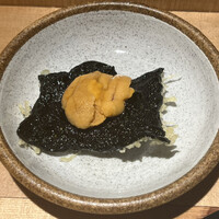 天冨良 麻布よこ田 新宿別邸 - ⑧生ウニの磯辺揚げ（天ぷら）