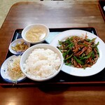 Shinyou Hanten - 豚肉の四川風細切り定食 790円