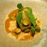 yokoyama - 花ズッキーニ 毛蟹 赤海老 腐乳 チリソース