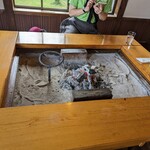 山見茶屋 - 食事前の卓上。