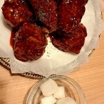 韓国家庭料理ジャンモ - 大根の甘酢漬けが付いてくる