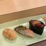 Sushi Kamiyama - 蛍烏賊酢味噌　たいらぎ