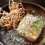 手打ちそば八轟 - 揚げだし豆腐柚子胡椒風味