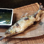 手打ちそば八轟 - 鮎塩焼き