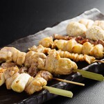 Assortment of eight kinds Grilled skewer