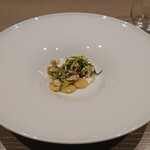 リストランテ カノビアーノ - お野菜をソースとして頂くショートパスタ