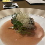 Bulls Tokyo - 平目のポワレ、ロゼシャンパンソース。美味し。