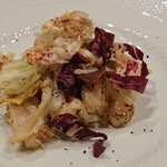 リストランテ カノビアーノ - キャベツとホタテの温前菜