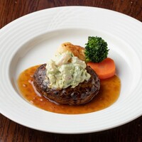 海老とアボカドのハンバーグ