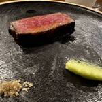 NICON - 榊山牛サーロインの炭火焼き  これはハーフサイズ