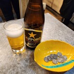 トウキョウ立呑倶楽部 - 瓶ビール(サッポロ黒ラベル)(600円)