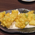 おばんざい家バー 喜怒哀楽 - とうもろこしの天ぷら