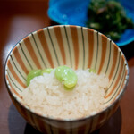 礼讃 - そら豆ご飯