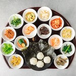 韩式泡菜&韩式拌菜拼盘 (附海苔、醋饭)