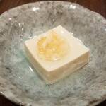 Chuugoku Meisai Son - ランチ副菜2。暖かい豆腐に塩餡ダレ