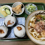 角丸麺類食堂 - 料理写真:天むすめん¥650税込　2023/5月時点