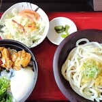 うどん茶屋北斗 - 鶏の照り焼き丼ランチ