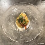 カーサ・デル・チーボ - ボタン海老のマラテーア風 冷製タリオリー二