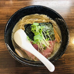 Motsuni To Niboshi Soba Chuuka Soba Shinya Shokudou - 煮干しそばと もつ煮小 ライス小セット (ランチ限定) 1220円