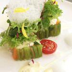 リベルタス - 前菜：15種の有機野菜の菜園 リベルタス風 '13 8月上旬