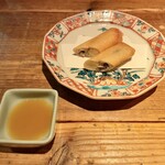 酒井商会 - 稚鮎の春巻き どぶ酢醤油