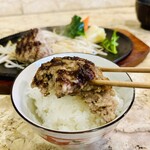 ステーキハウス igarasi - ハンバーグとご飯