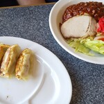 喜多方ラーメン高蔵半田店 - ジャージャー麺と餃子のランチセット
