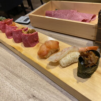 黄金出汁しゃぶと江戸前寿司 肉のあさつ 梅田お初天神店 - 