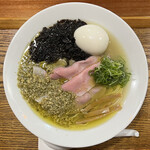 むかん - 牡蠣塩ラーメン 1000円、味玉 100円
                                2023年5月23日